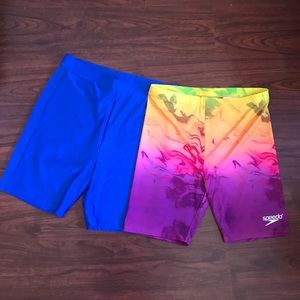 2 pairs Stretchy exercise shorts